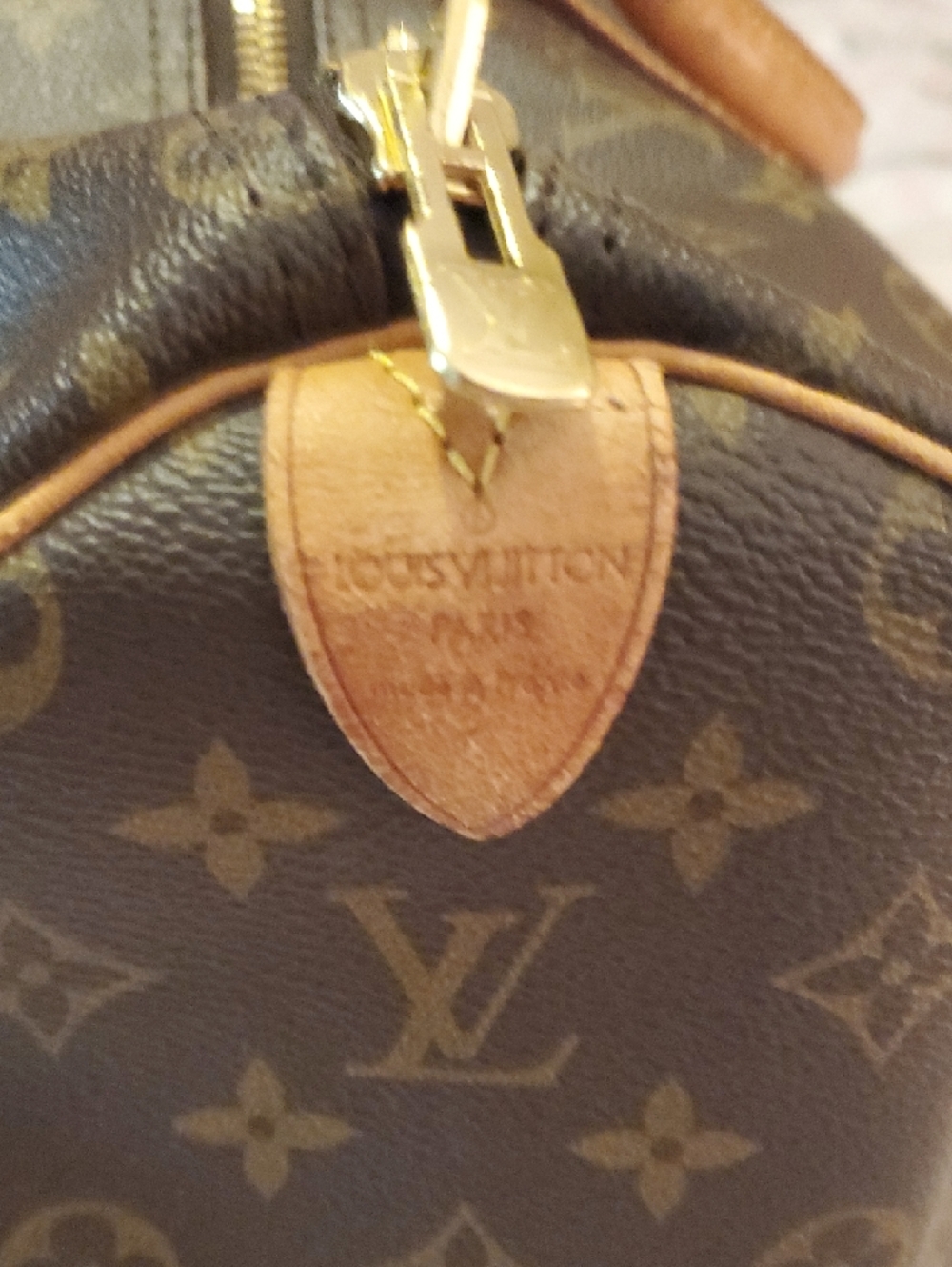 Vintage Louis Vuitton Brown Monogram Holdall with Tan Leather Trim - Picture 4 of 12